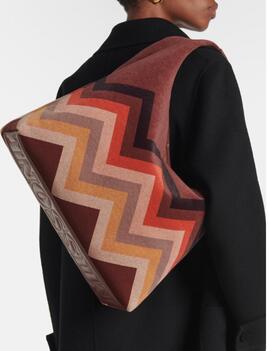 Bolso Missoni Vertical Hobo Medium Wave Marrón