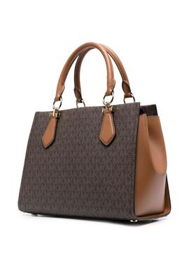 Bolso Michael Kors Medium Satchel Marilyn Marrón