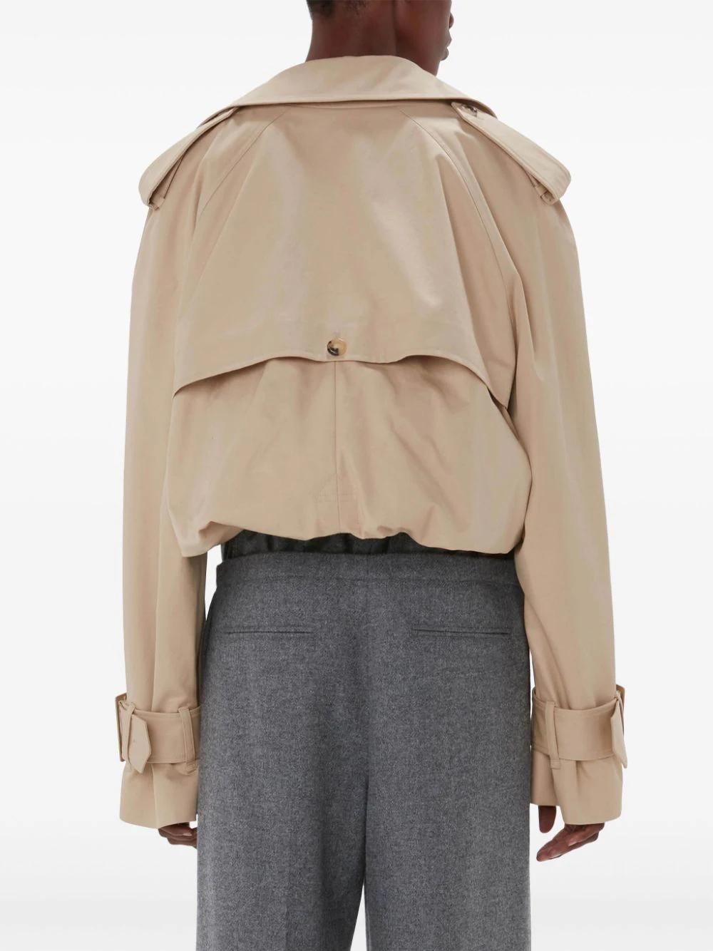 Gabardina JW Anderson Short Trench Coat Beige