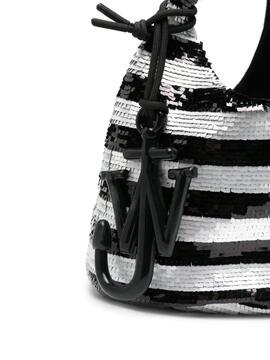 Bolso JW Anderson Mini Sequin Shopper Rayas