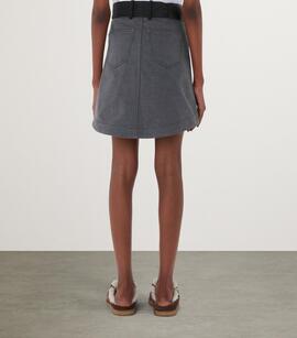 Falda JW Anderson Panelled Mini Skirt Denim Gris