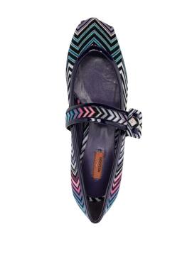 Bailarina Missoni Jean Flat Wool Wave Violeta