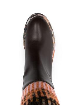 Bota Missoni Clo Piel Lurex Pixel Marrón