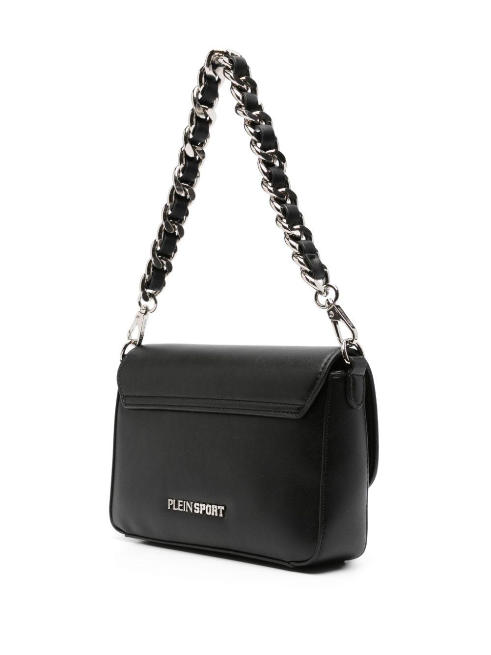 Bolso Plein Sport New Flap Devon FW24 Negro