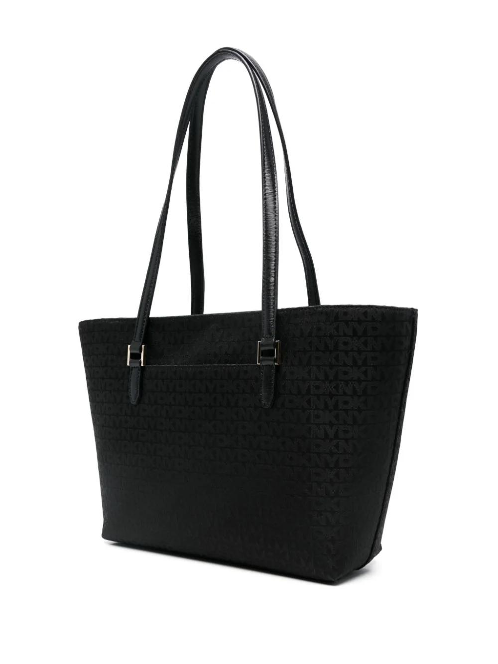 Bolso DKNY Bryant Ave Medium Tote Monograma Negro