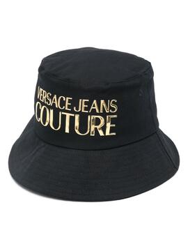 Gorro Versace Jeans Couture Bucket Con Logo Dorado