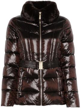 Chaquetón Michael Kors Acolchado Con Cuello Pelo