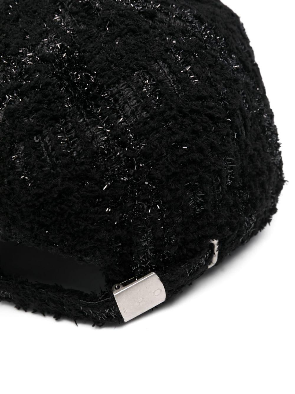 Gorra IRO Greb Tweed Glitter Negra