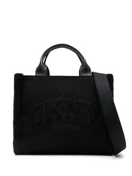 Bolso DKNY Hadlee Medium Shearling Tote Negro