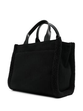 Bolso DKNY Hadlee Medium Shearling Tote Negro