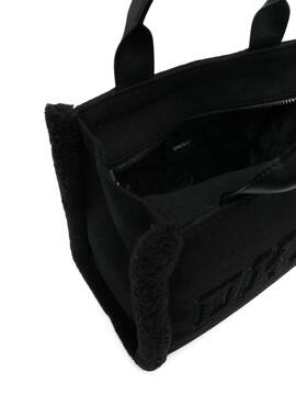 Bolso DKNY Hadlee Medium Shearling Tote Negro