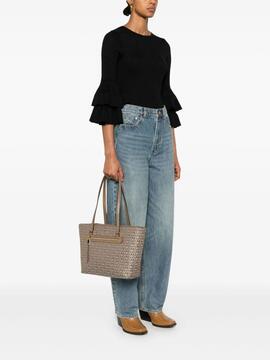 Bolso DKNY Bryant Ave Medium Tote Monograma Marrón