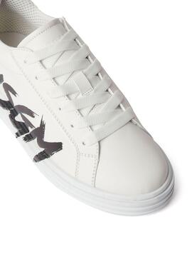 Sneakers MSGM Logo Print Blancas