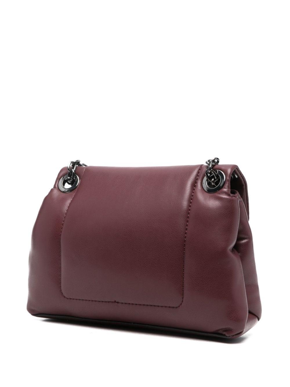 Bolso DKNY Kaya Puffy Small Shoulder Flap Burdeos