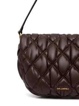 Bolso Karl Lagerfeld K/Sign Kuilt Crossbody Marrón