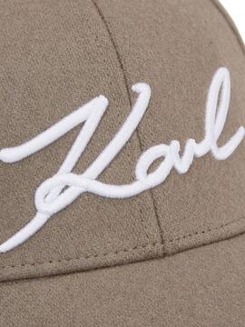 Gorra Karl Lagerfeld K/Signature Wool Cap Ash