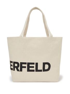 Bolso Karl Lagerfeld K/Essential Logo Shopper WHT