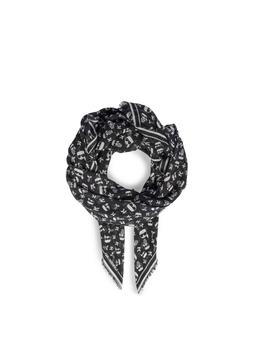 Pañuelo Karl Lagerfeld blanco y negro Ikonik aop scarf