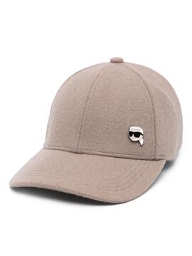 Gorra Karl Lagerfeld K/Ikonik 2.0 Wool Cap Ash