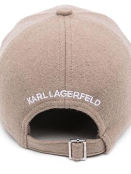 Gorra Karl Lagerfeld K/Ikonik 2.0 Wool Cap Ash