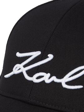 Gorra Karl Lagerfeld K/Signature Negra