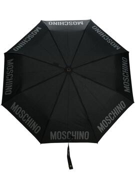 Paraguas Moschino Logo Mini Negro