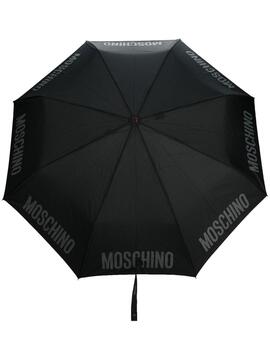 Paraguas Moschino Logo Pequeño Negro