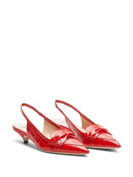 Slingback Nº21 Stampa Cocco Rojo