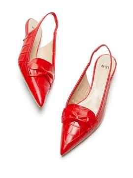 Slingback Nº21 Stampa Cocco Rojo