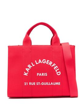 Bolso Karl Lagerfeld RSG Square Medium Tote Rojo