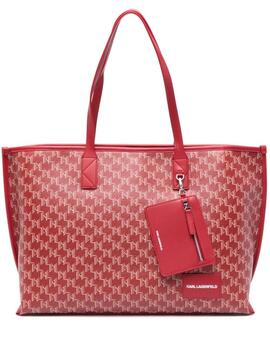 Bolso Karl Lagerfeld K/Voyage Tote Monogram Rojo