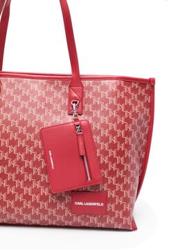 Bolso Karl Lagerfeld K/Voyage Tote Monogram Rojo