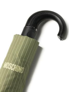 Paraguas Moschino Pintstripe Mini Verde