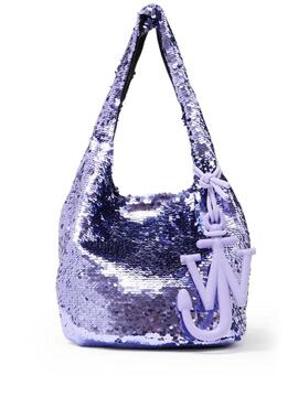 Bolso JW Anderson Mini Sequin Shopper Lila