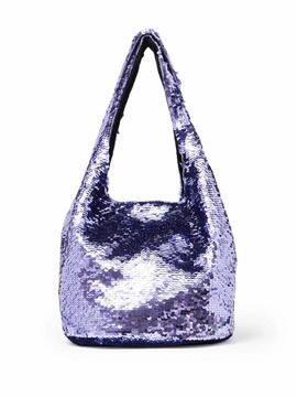 Bolso JW Anderson Mini Sequin Shopper Lila