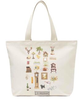 Bolso JW Anderson Diorama Canvas Tote Natural