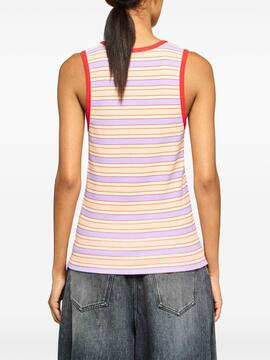 Top JW Anderson Striped Trim Vest Multicolor