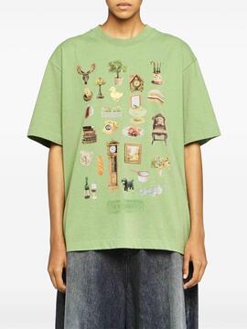 Camiseta JW Anderson Diorama Verde