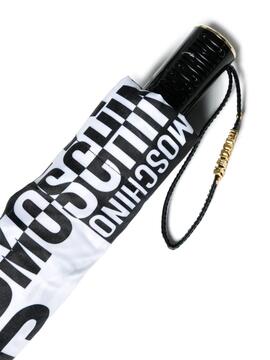 Paraguas Moschino Logo Monocromo