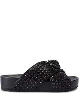 Sandalia Kurt Geiger Chelsea Cross Strap Negro