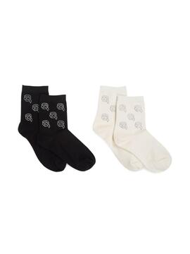 Calcetines Karl Lagerfeld K/Ikon Rhinestone Socks