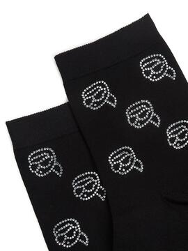 Calcetines Karl Lagerfeld K/Ikon Rhinestone Socks