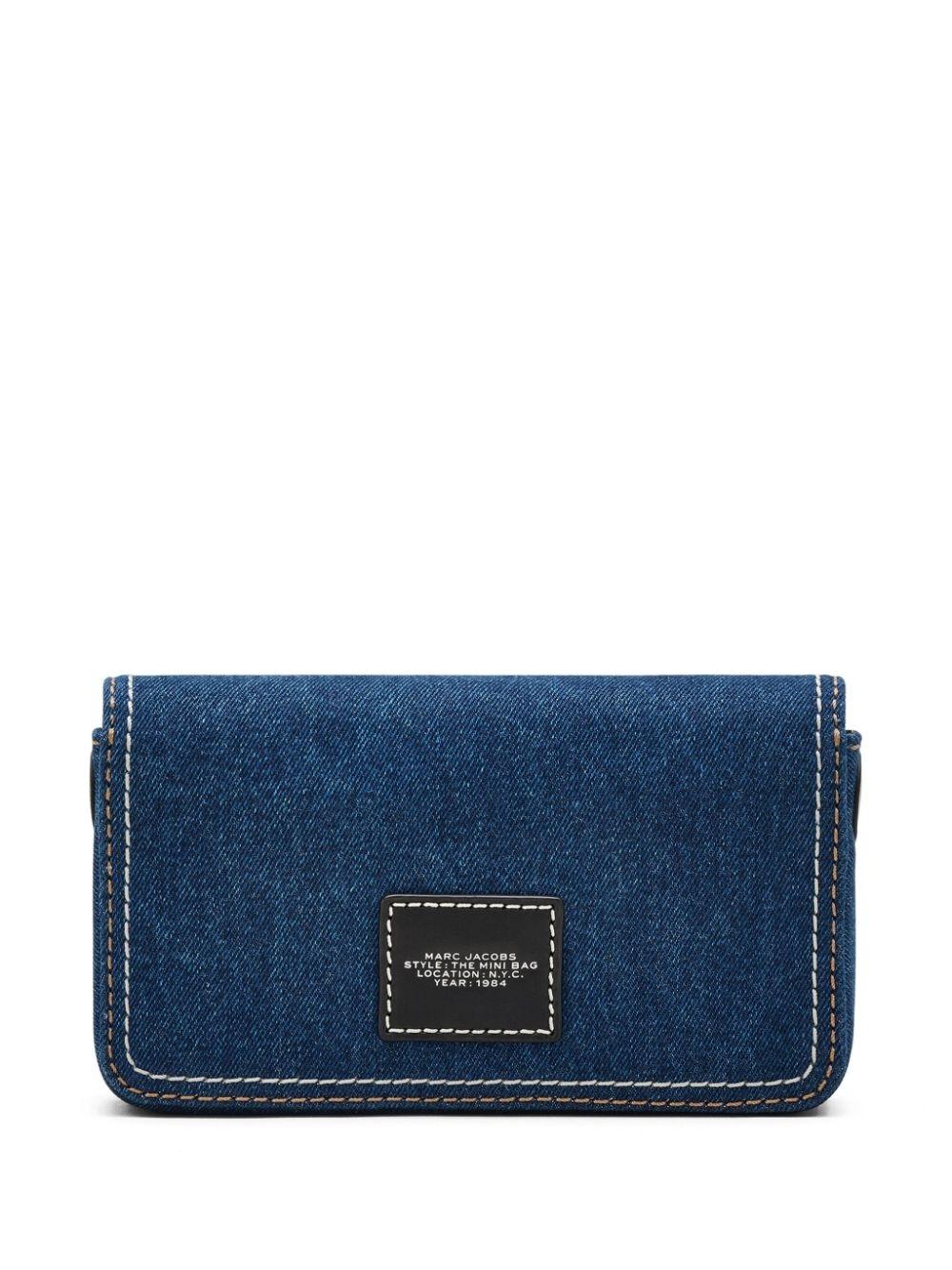 Bolso Marc Jacobs The Mini Bag Denim Dark Wash