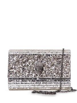 Bolso Kurt Geiger Party Eagle Clutch Plata