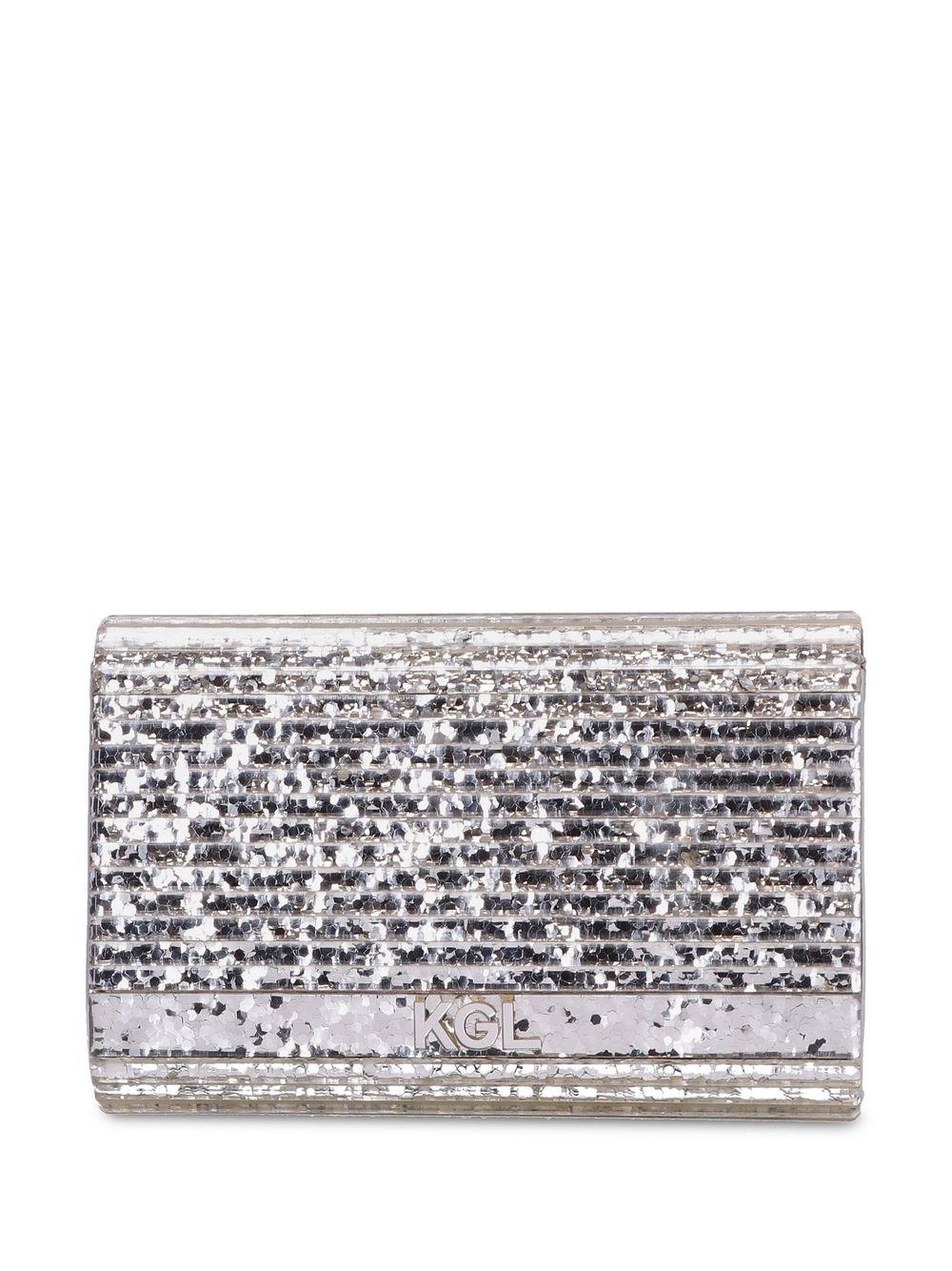 Bolso Kurt Geiger Party Eagle Clutch Plata