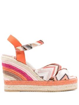 Cuña Missoni Carmen Esparto Wave Pink