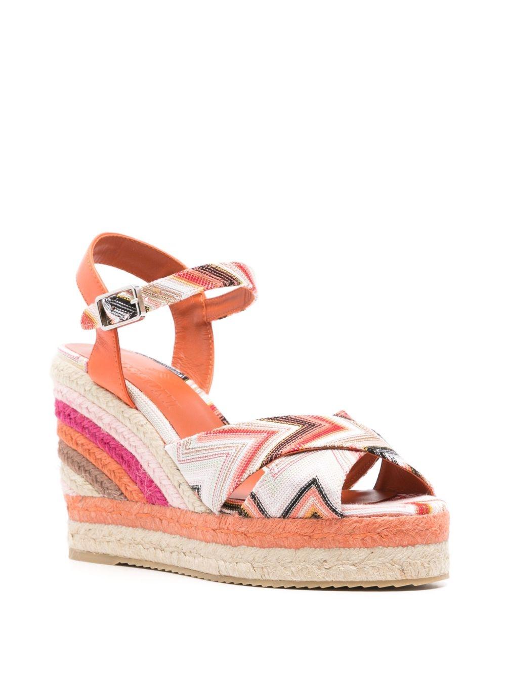 Cuña Missoni Carmen Esparto Wave Pink