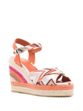 Cuña Missoni Carmen Esparto Wave Pink