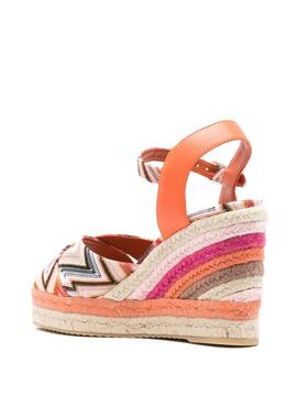 Cuña Missoni Carmen Esparto Wave Pink