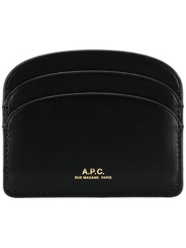 Monedero A.P.C. Porte Cartes Demilune Negro